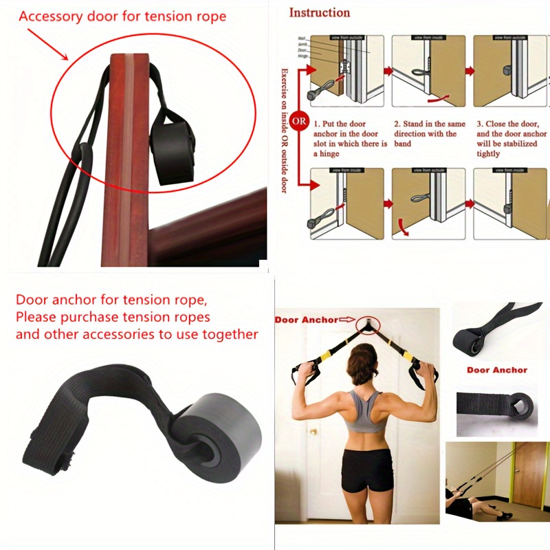 1PC Home Fitness Exercise Stretching Resistance Bands Over Door