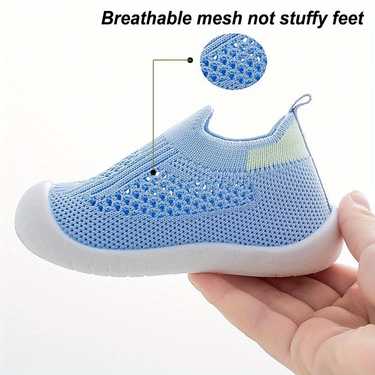 casual breathable slip on woven shoes for baby boys wear resistant non slip comfortable slip on sneakers summer