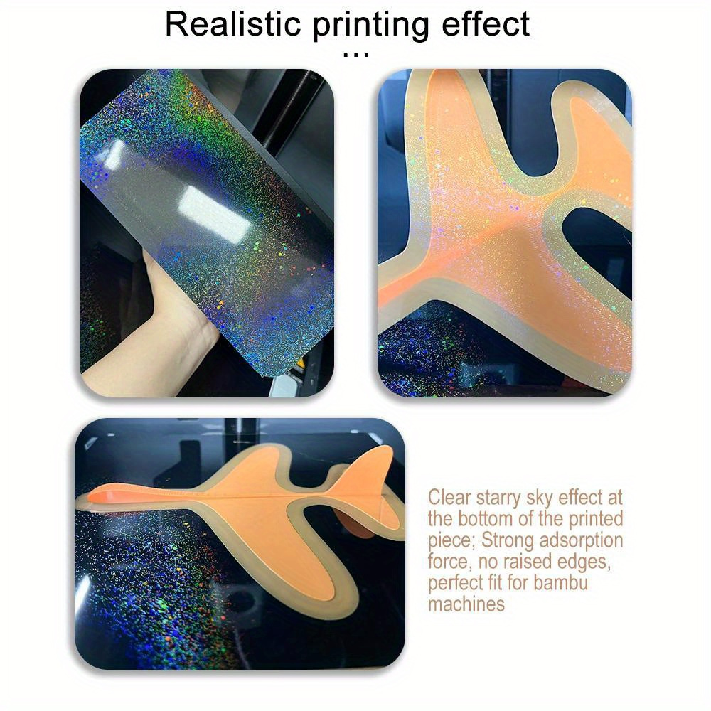 IdeaFormer-3D Rainbow PEY+Textured PEI Build Plate for Bambu Lab  X1C/X1/X1E/A1/P1S/P1P, Double Sided PEY PEI Spring Steel Sheet 257x257mm  for Bambulab 3D Printers : Industrial & Scientific