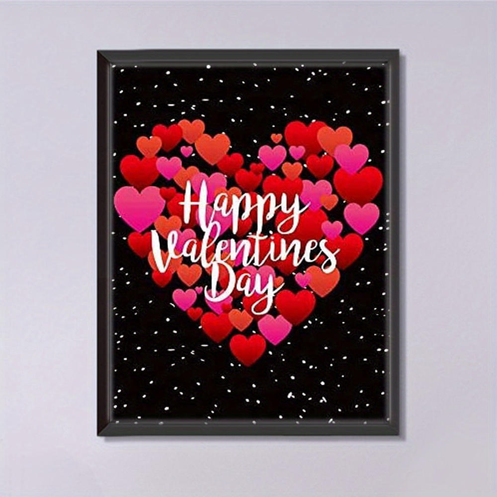 3 SET VALENTINE'S Day Diamond Painting Hanging Sign 5D Truck Heart
