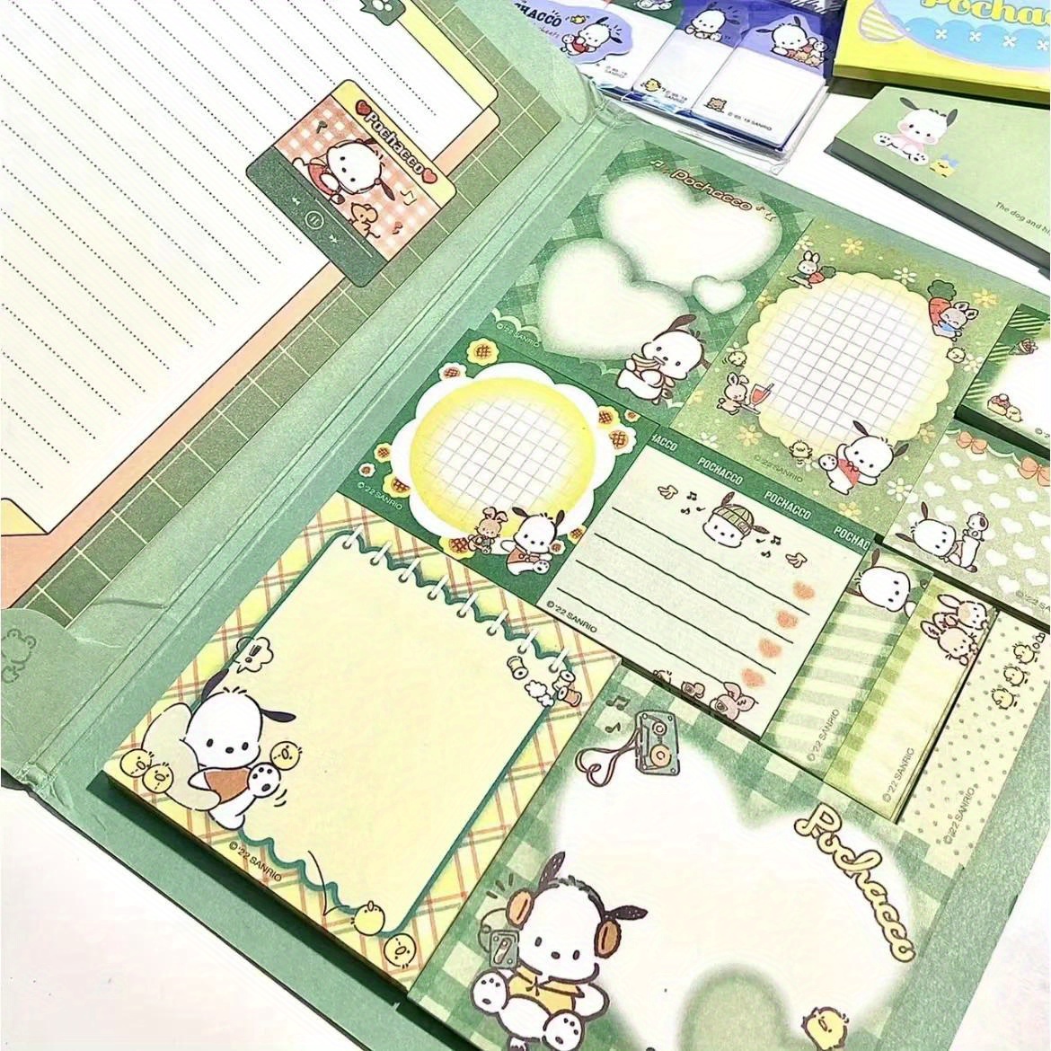 200 Sheets Sanrio Hello Kitty Memo Pad Anime Kuromi Cinnamoroll Notes  School Stationery Office Supplies Diy Notepad Diary