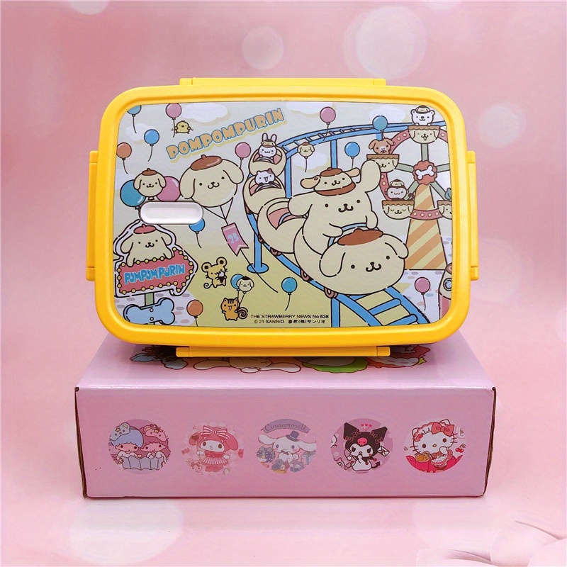 Hello Kitty Cinnamoroll Kuromi Melody New Cute Cartoon Stainless Steel  Insulated Double Layer Lunch Box, Work & School Lunch Box, Anti-scald  Portable Divider Type Insulated Lunch Box - Temu