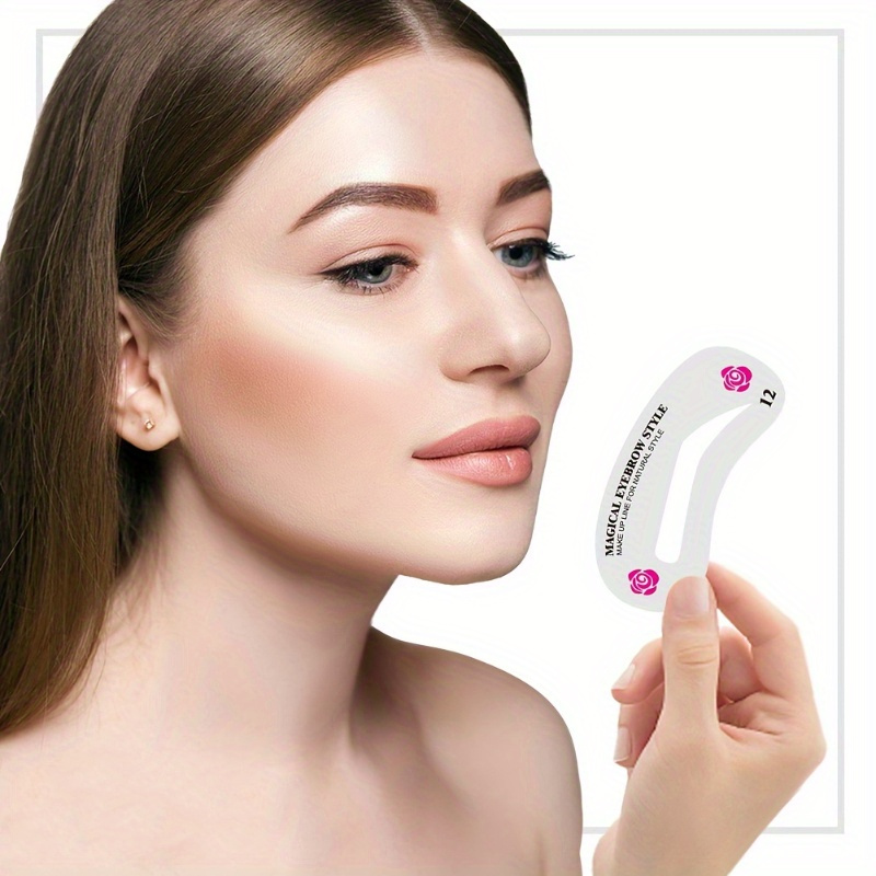 24 Styles Eyebrow Shaping Tool Brow Cards Set