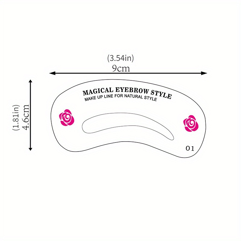 24 Styles Eyebrow Shaping Tool Brow Cards Set