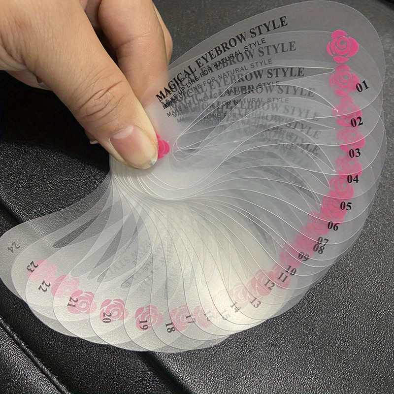 24 Styles Eyebrow Shaping Tool Brow Cards Set
