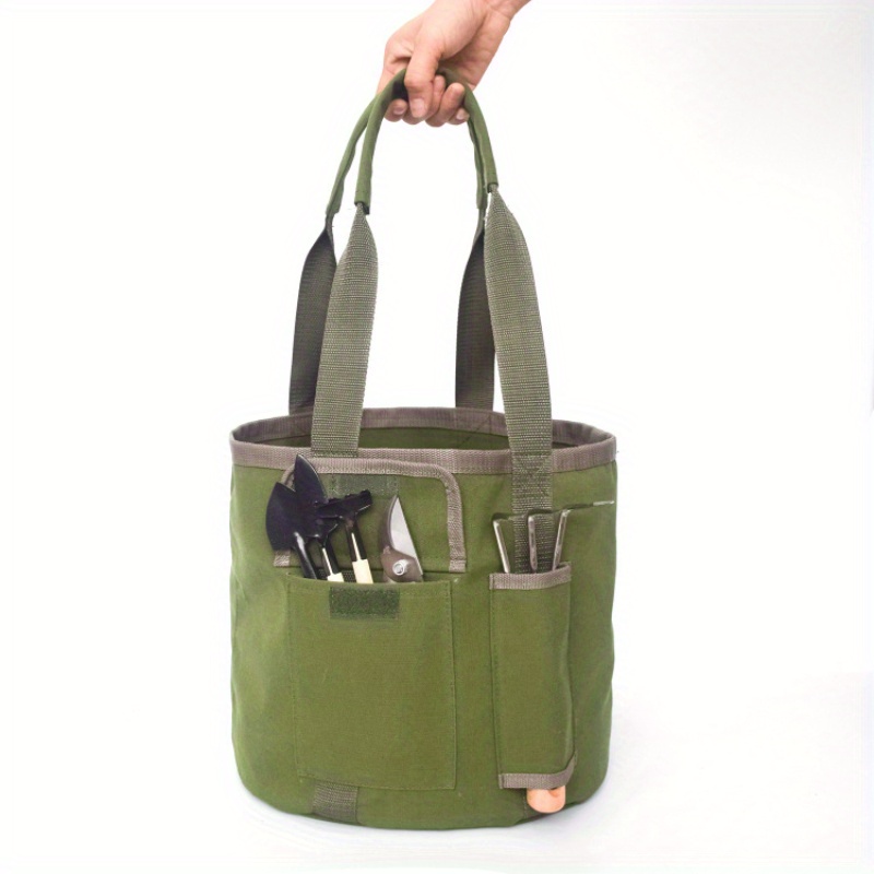 Bucket Organizer Pouch Storage Bag 42 Grids Pocket Gardening Tool Bag  Garden Tool Pouch Hand Tool Bag Planting Props Basket