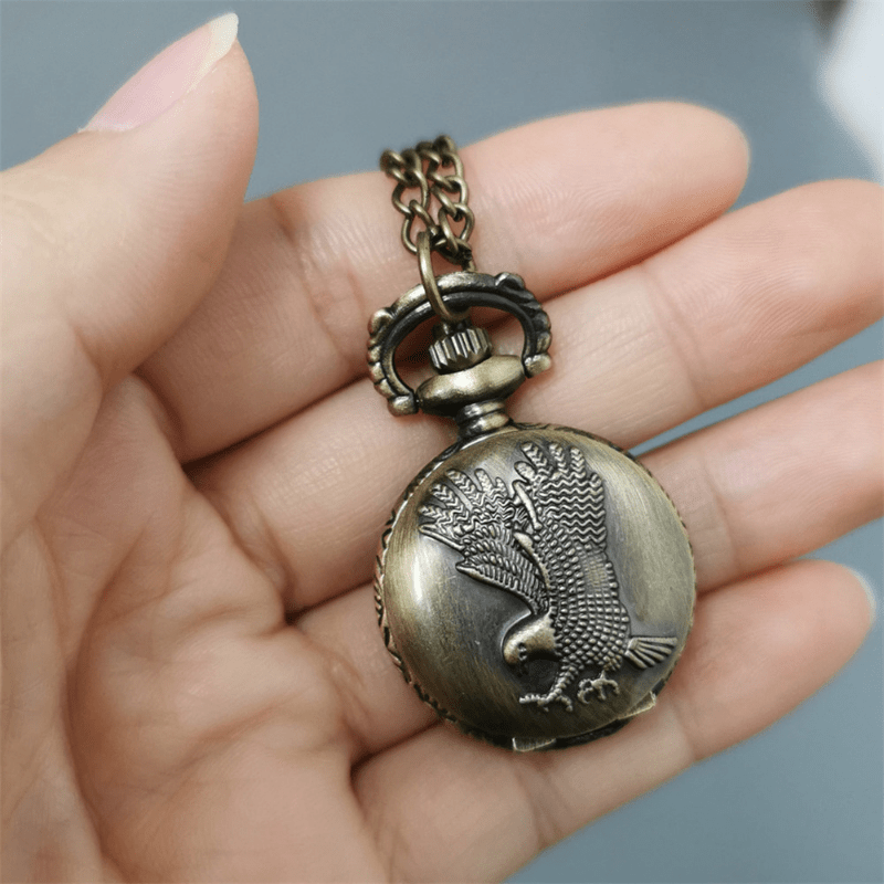 Quartz eagle pocket discount watch