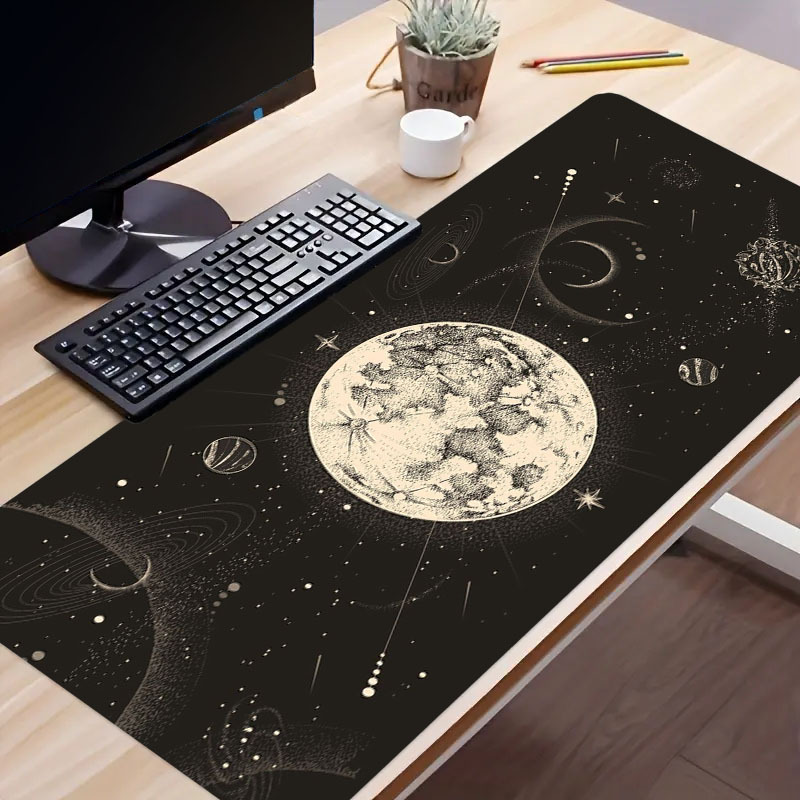 Moon Large Gaming Mousepad Computer Tastiera Hd Tappetino - Temu Italy