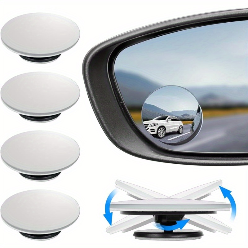 2 Stück Automotive Blind Spot Spiegel, 2 Zoll Wiederverwendbare