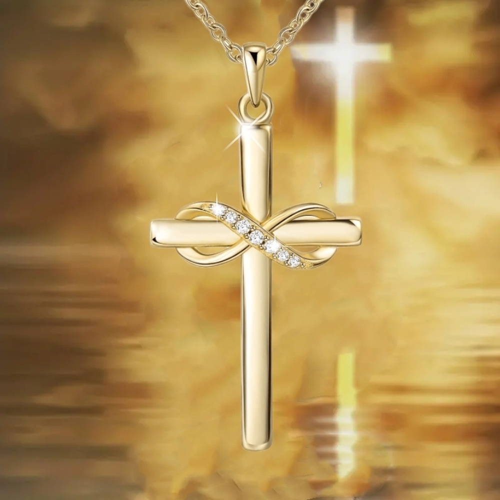 Infinity love clearance cross necklace