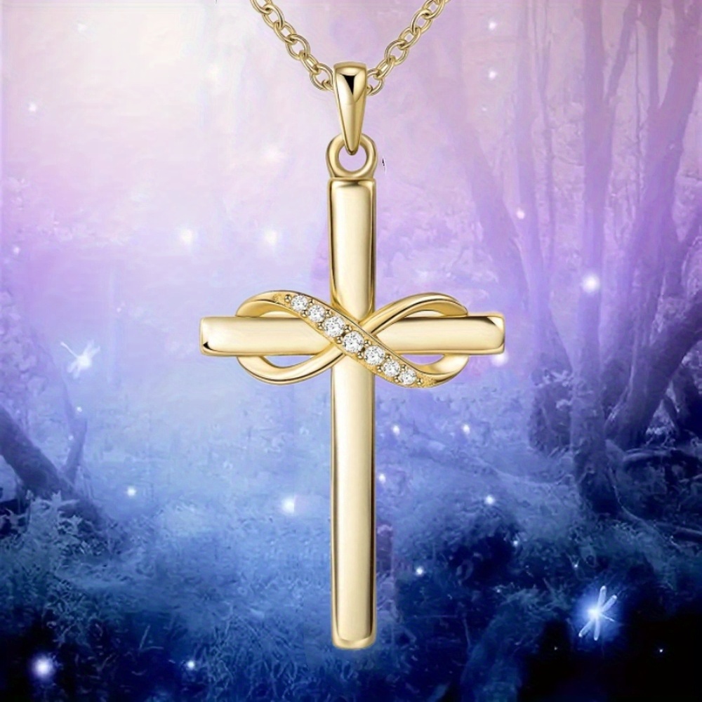 Infinity love deals cross necklace