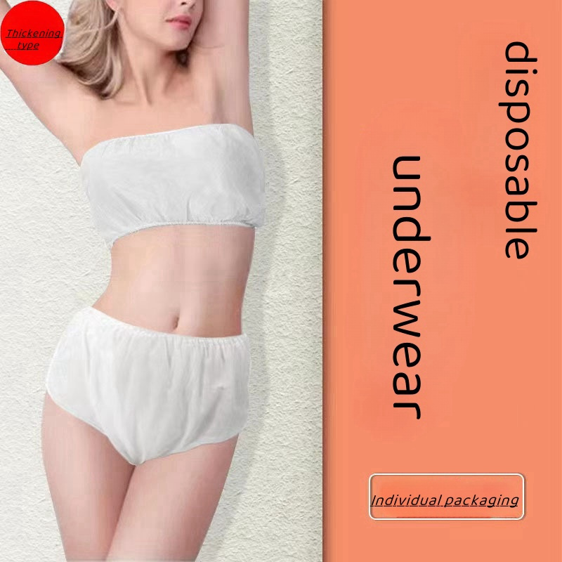 Buy 50Pcs Women Disposable Bras Elastic S Spa Top Underwear
