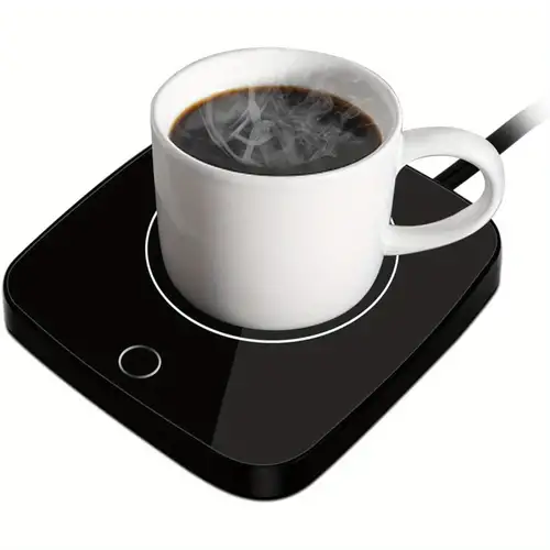 Misby Coffee Warmer for Desk Mug Warmer with Automatic Shut Off Coffee Cup  Warmer Keep Coffee, Beverage, Milk, Tea and Hot Chocolate Warm (White)