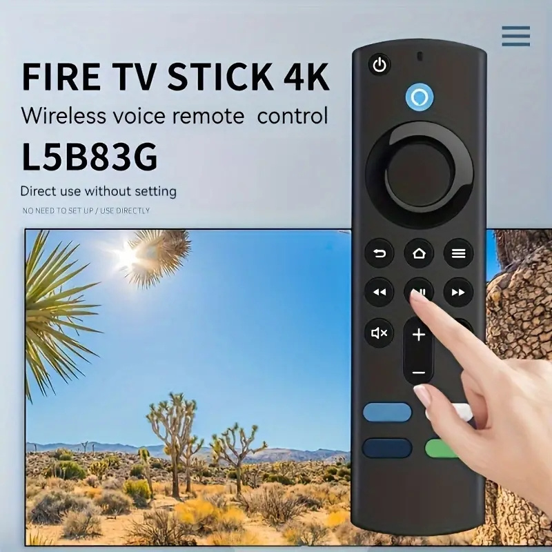 [Paquete de 2] Funda de silicona para Fire TV Stick 4K / Fire TV (3ª  generación) compatible con el nuevo control remoto de voz Alexa de 2ª  generación