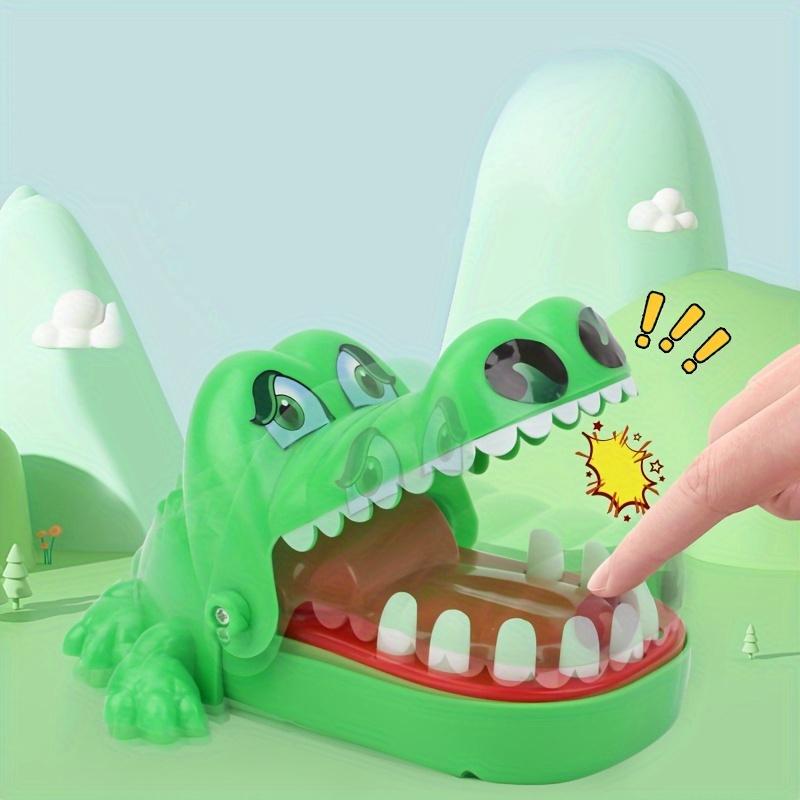 Jouets dents de crocodile pour enfants, alligator mordant les