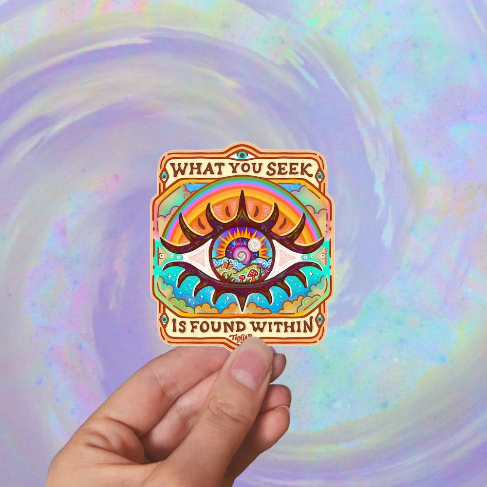 What You Seek Is In Sticker Psychedelic Spiritual - Temu