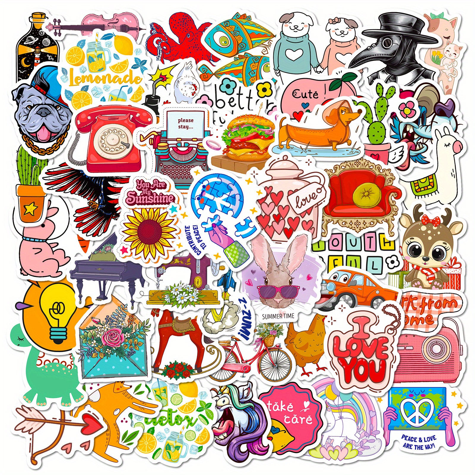 10/30/50PCS Therian Symbol Cartoon Sticker DIY Phone Laptop Luggage  Skateboard Graffiti Decals Fun for Kid Toy - AliExpress