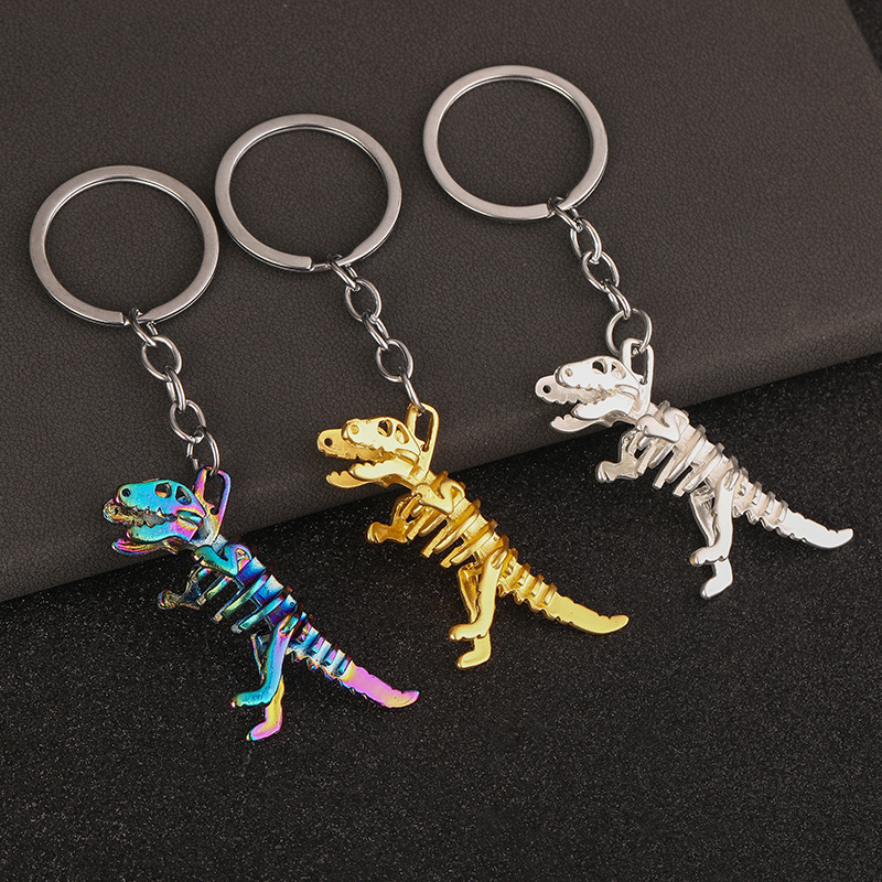 1 Stück Legierung Bunter Totenkopf-dinosaurier-schlüsselanhänger, Einhorn- schlüsselanhänger, Rucksack-auto-kreativ-schlüsselanhänger, Kaufen Temu  Fangen Sparen