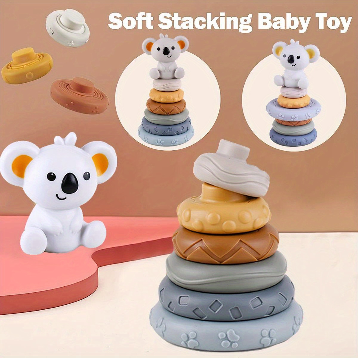 1 Baby Toys Montessori Toys Babies Stacking Building Blocks - Temu