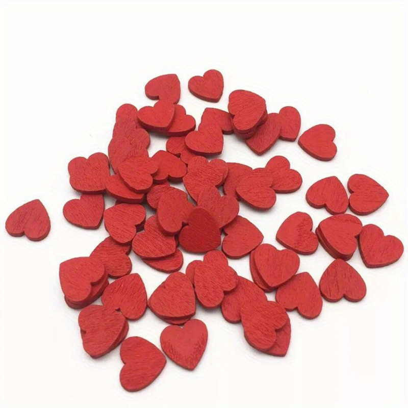 Qunclay 40 Pcs Wooden Hearts with Magnets 3.15 Inch Unfinished Blank Heart  Small Wooden Hearts DIY Decor Wood Slices Tags Card Decorations for Crafts