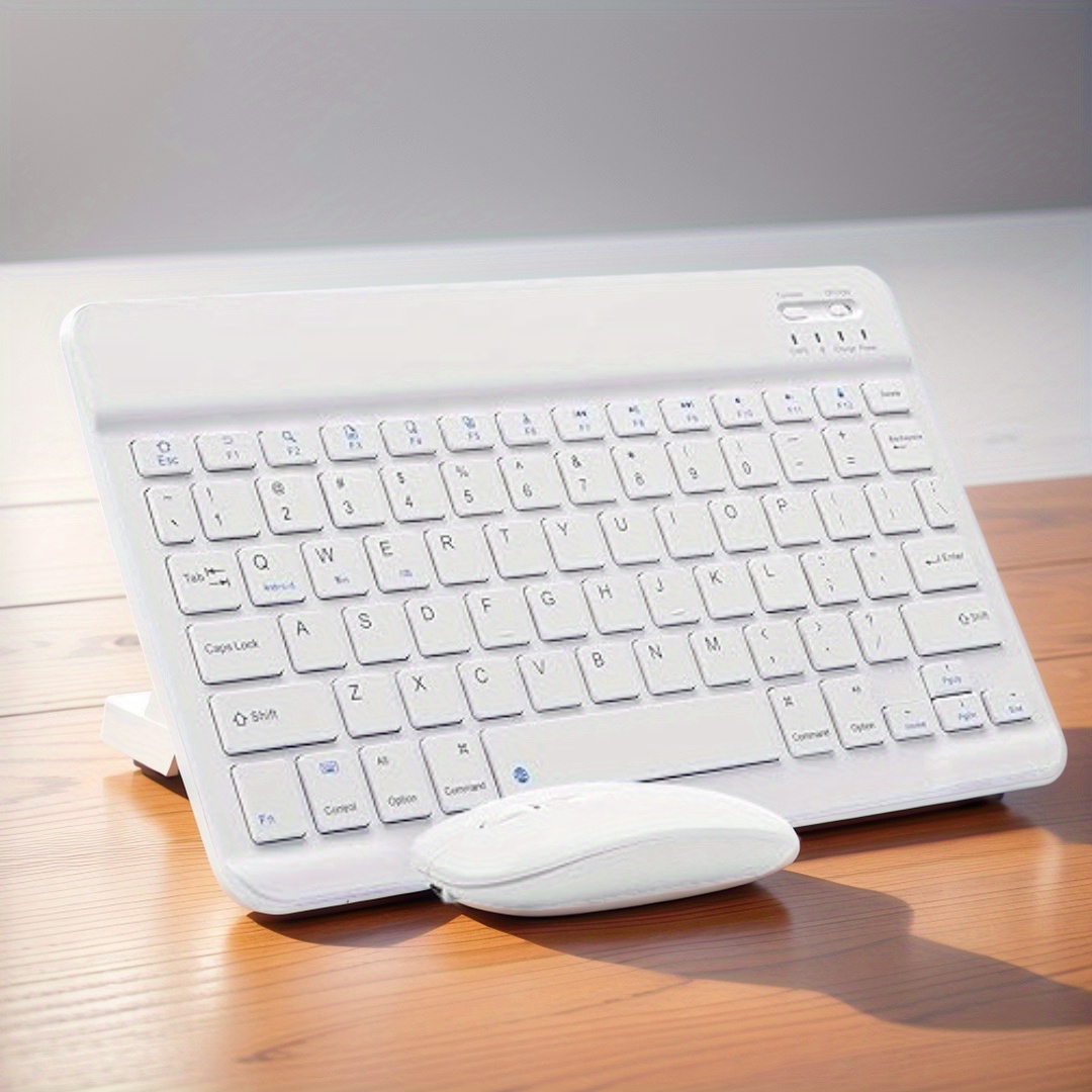 Clavier et souris sans fil, ensemble portable mini, clavier silencieux  rechargeable, adapté pour iPad, tablette, ordinateur portable, clavier  d'ordinateur de bureau - Temu France