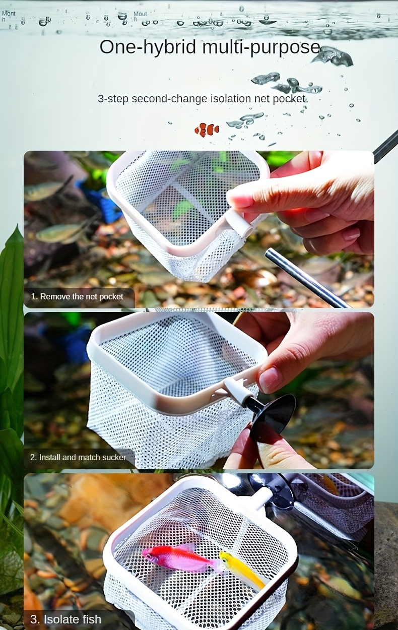 3d Fishing Upgrade Fishing Net Removable Stainless Steel - Temu