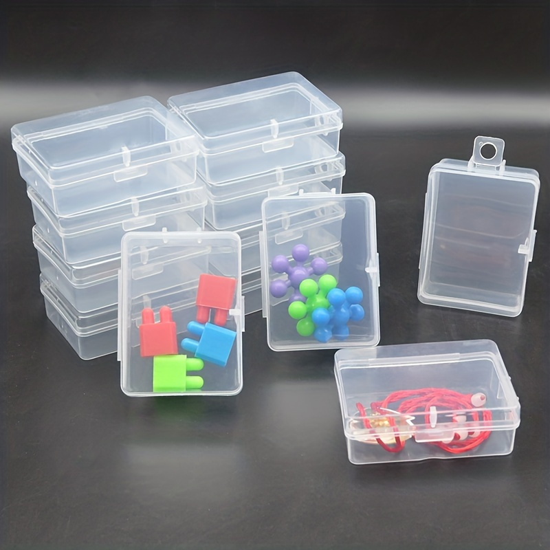 Small Transparent Plastic Storage Box Jewelry Hardware Parts