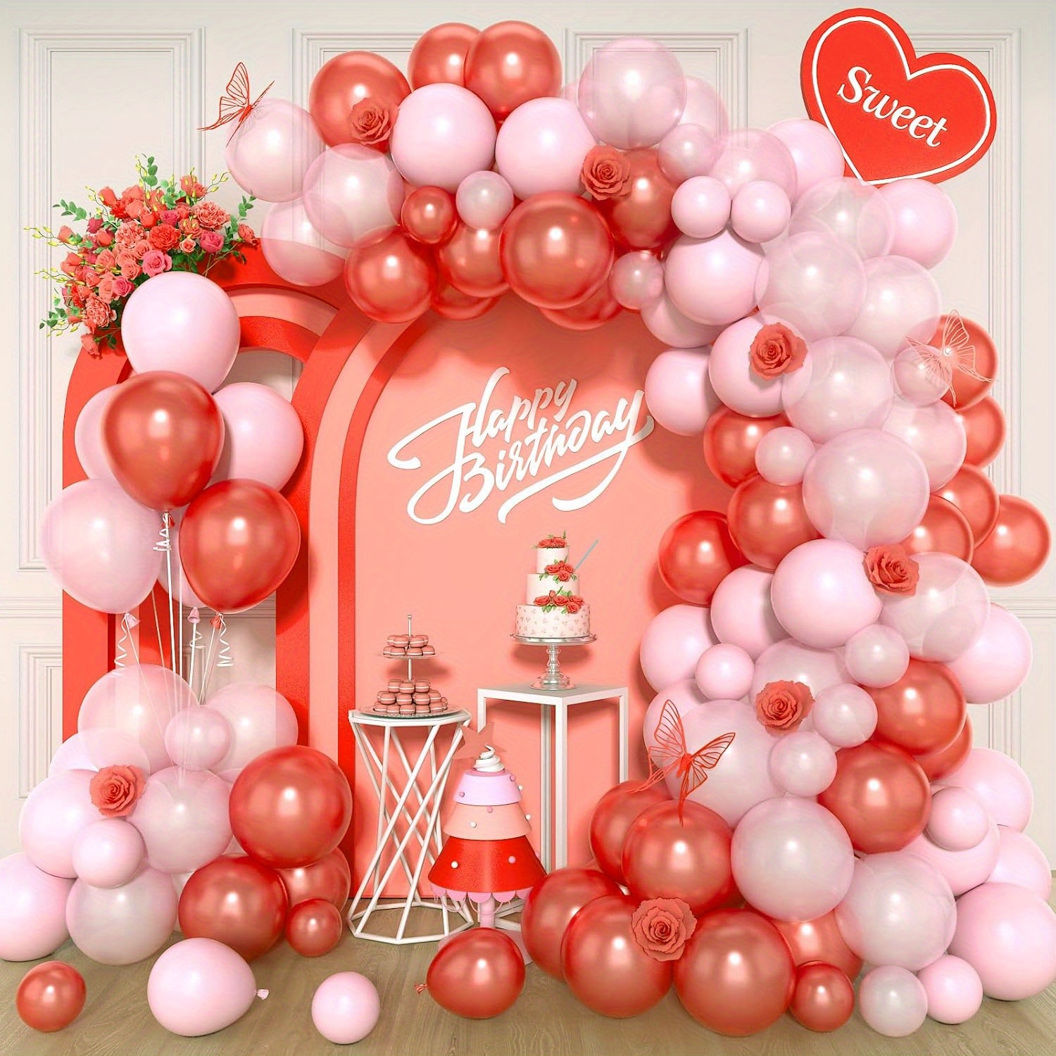 Las mejores ofertas en Arco de globos de fiesta del Día de San Valentín