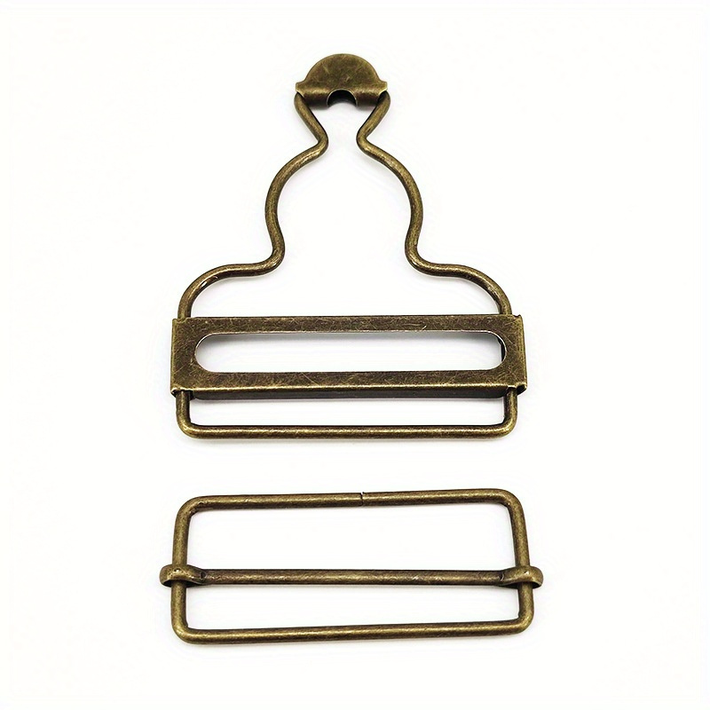 6 Set Fibbie Metalliche Per Salopette - Clip Reggicalze Con Bottoni Jeans | Scorrevole E Regolabile