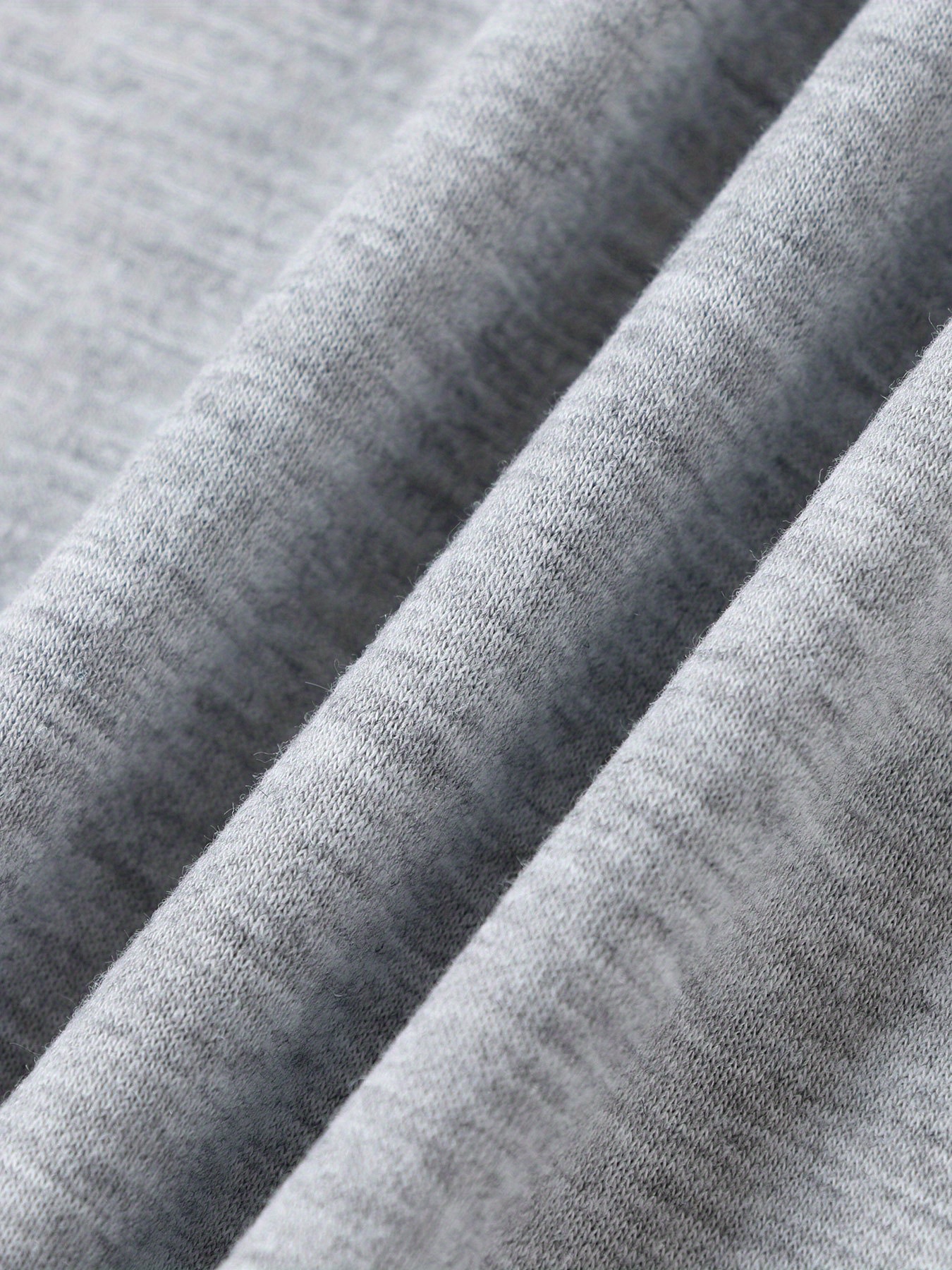 Plus Size Women's Casual V-Neck Short Sleeve T-Shirt with Bold Letter Print - Heather Gray Relaxed Fit Machine Washable Spring Summer Fall Top PS05, Everyday Comfort, Durable Casualwear