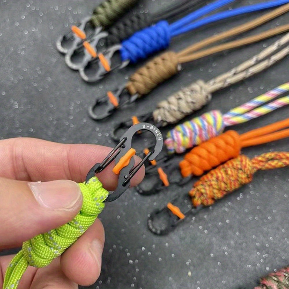 1Pc Paracord Lanyard Keychain Whistles Cord Outdoor Hanging Neck