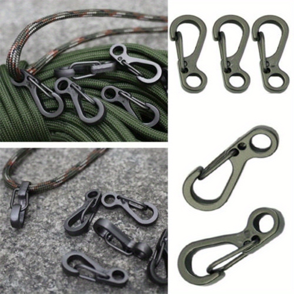 Great Choice Products 100Pcs 3 Aluminum Carabiner Spring Belt