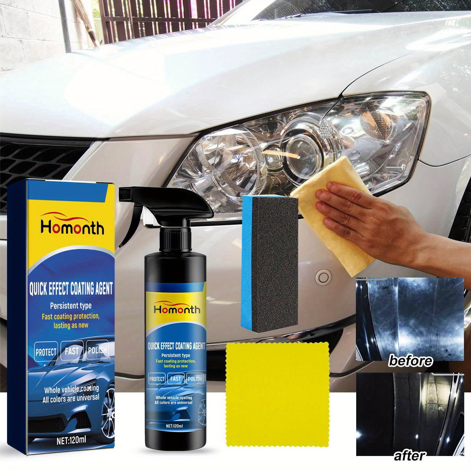 1 High Protection Quick Car Coating Spray Car Paint Restorer - Temu Germany