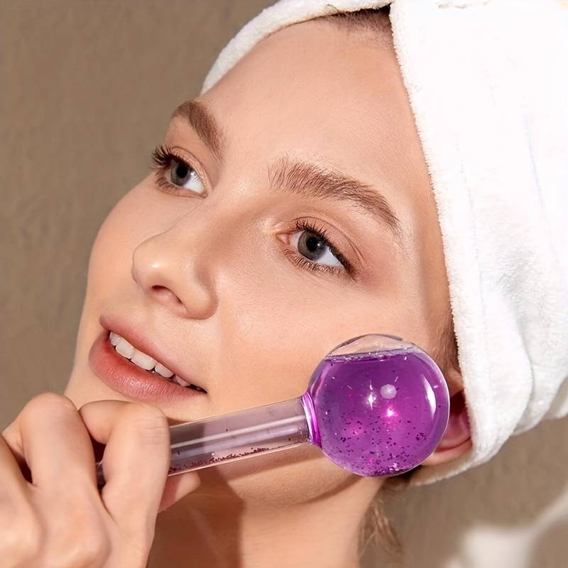 two glitter massage beauty balls facial care balls facial details 2