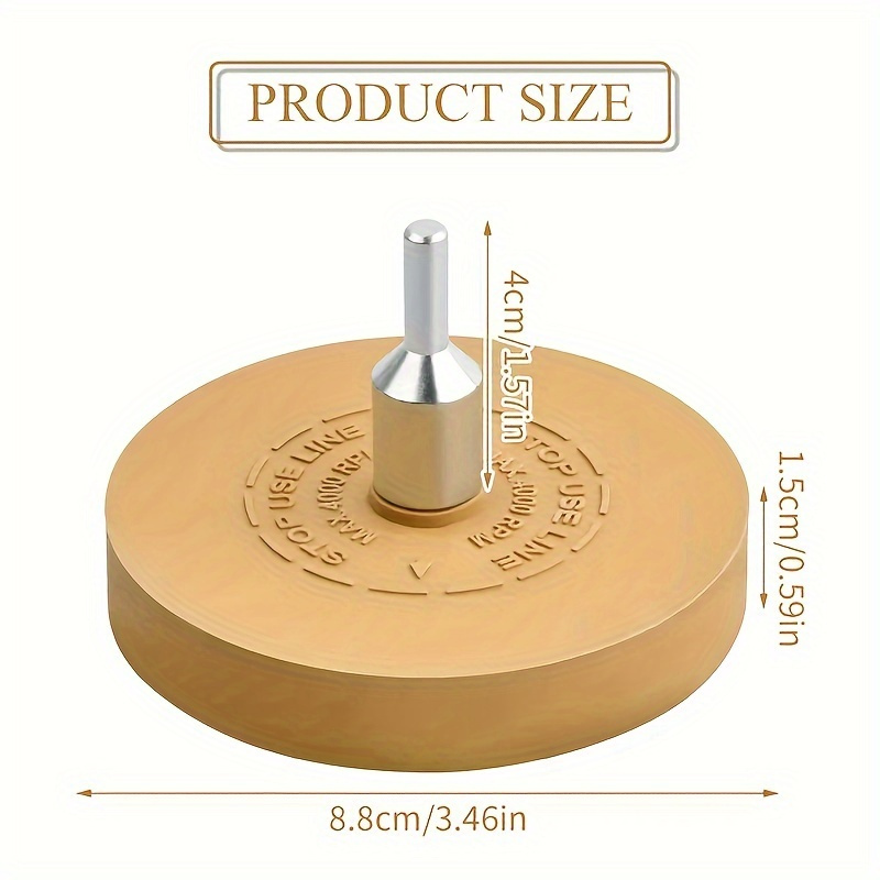 4inch rubber eraser wheel and adhesive