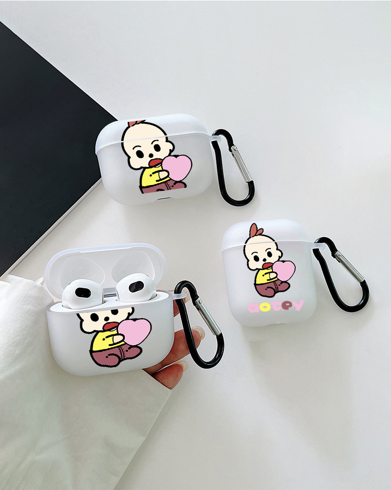 Cute Boy Graphic Earphone Case 1/2/3 Pro 1/2 - Temu