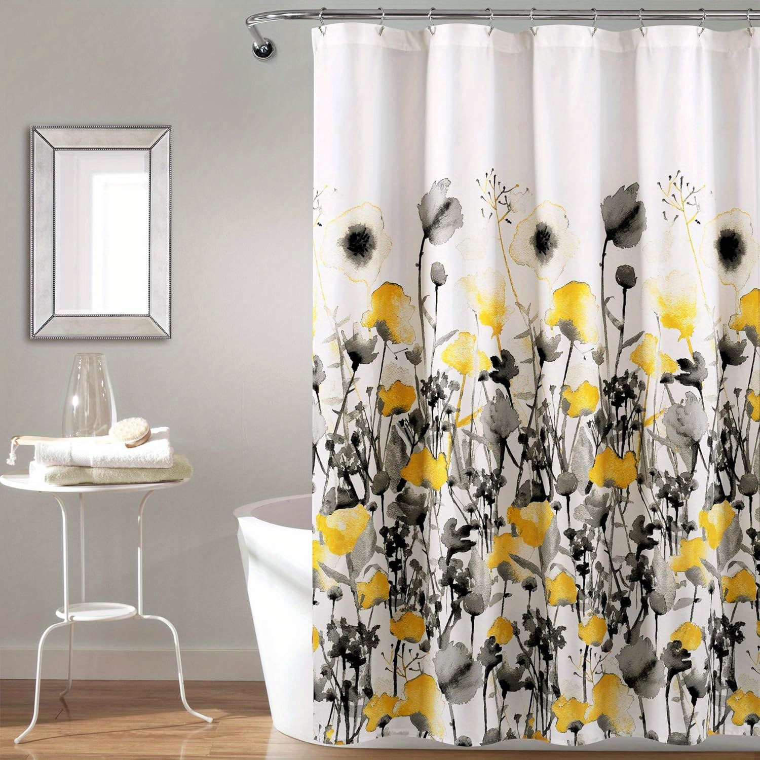 Yellow Shower Curtain - Temu Canada