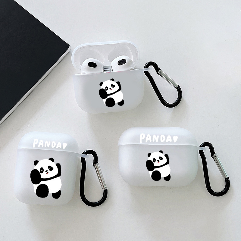 

Cute Panda Graphic Earphone Case For Airpods 1/2/3, Airpods Pro 1/2, Eey Gift For Birthday, Girlfriend, Boyfriend, Friend Or Yourself Pattern Headphone Case