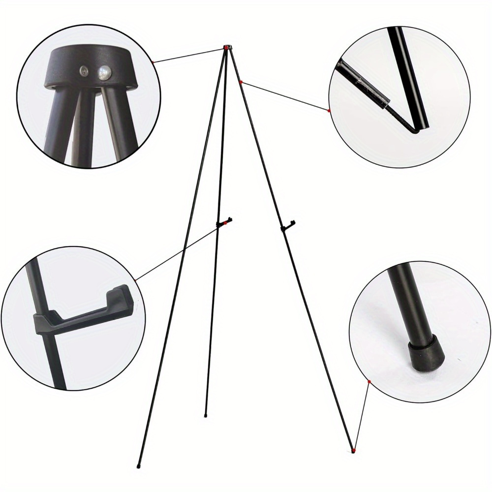 Easel Stand For Display Floor Easels For Signs Black Tripod - Temu United  Kingdom