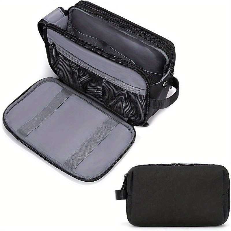 

1pc Toiletry Bag For Men, Travel Toiletry Organizer, Water-resistant Shaving Bag For Toiletries Accessories