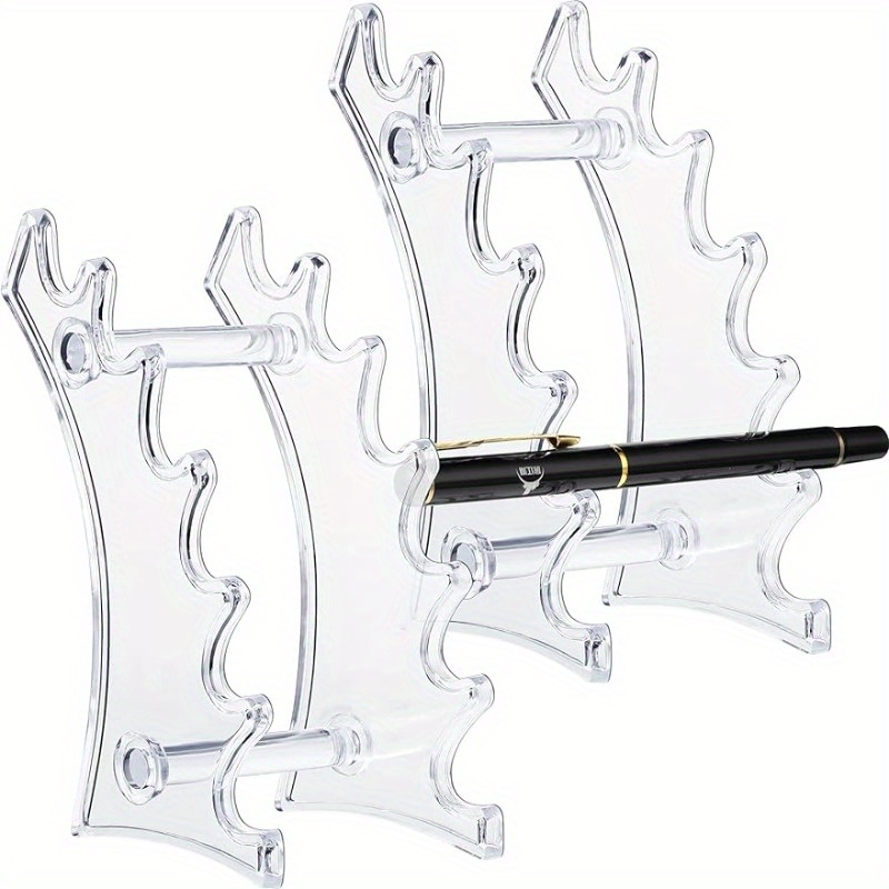 6 Transparent Plastic Ballpoint Pen Holder Eyebrow - Temu