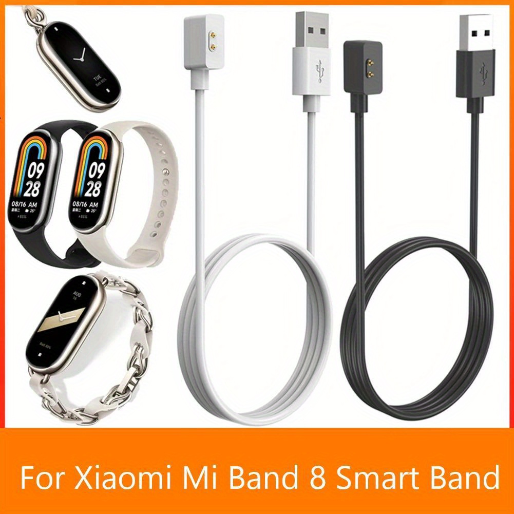  Cable cargador Mi 5 banda, cable de reloj inteligente  compatible con Xiaomi Mi Band 6 Amazfit Band 5, base de carga magnética,  paquete de 2 : Celulares y Accesorios