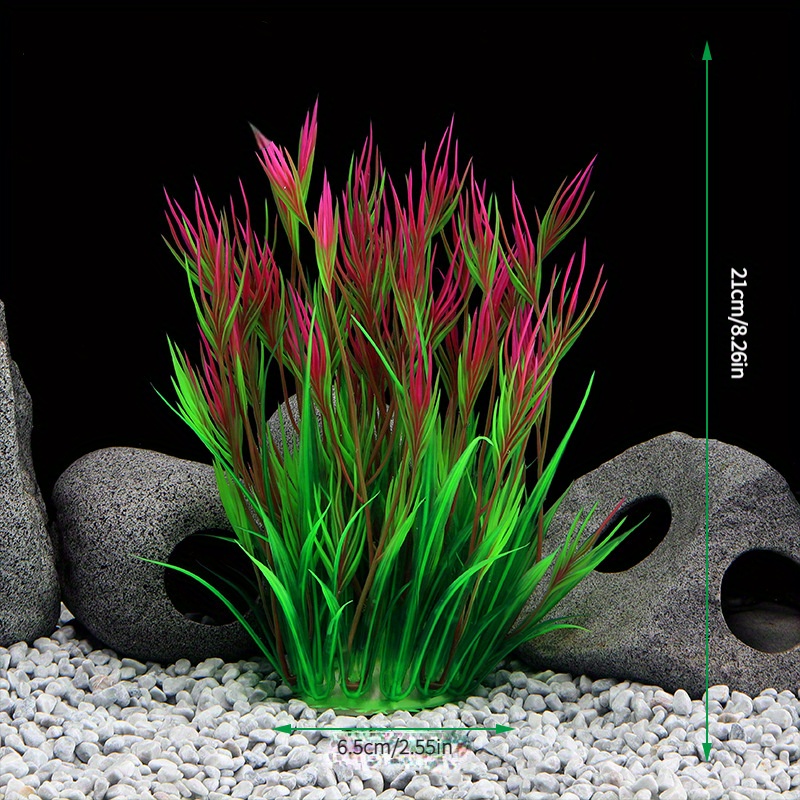 1pc-artificial Simulation Aquatic Plants, Fish Tank Aquarium Landscape Decoration, Durable Plastic, Suitable For Natural Aquarium Environment
