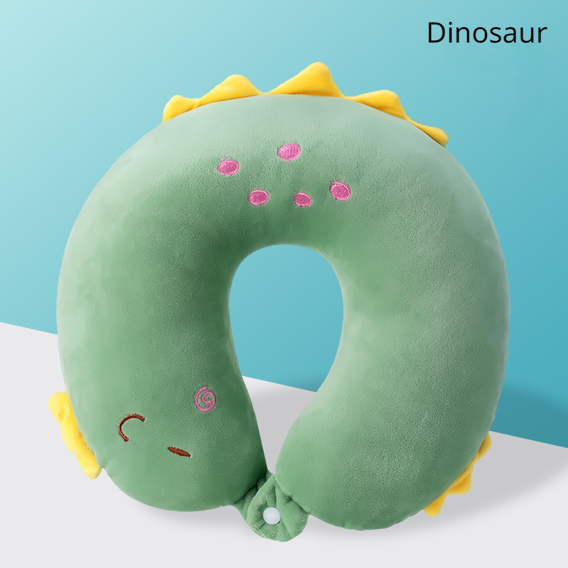 Image of 1pc Of Cartoon Neck Pillow Designed For Travel, U-shaped For While Sleeping, Lightweight For Flights, Suitable For Use In Cars, Homes, And Offices