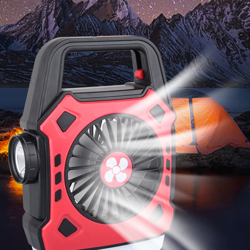 Camping Fan Rechargeable Solar Led Lantern Portable Tent Fan - Temu