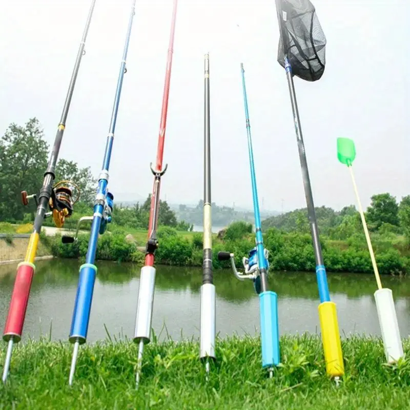 Portable Metal Fishing Rod Holder Bracket Durable Fishing - Temu