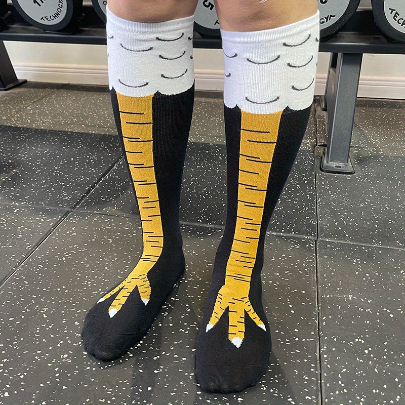 1 Pair Of Chicken Feet Funny Socks Moisture Wicking Cute Fitness Workout  Casual Socks, Shop Now For Limited-time Deals