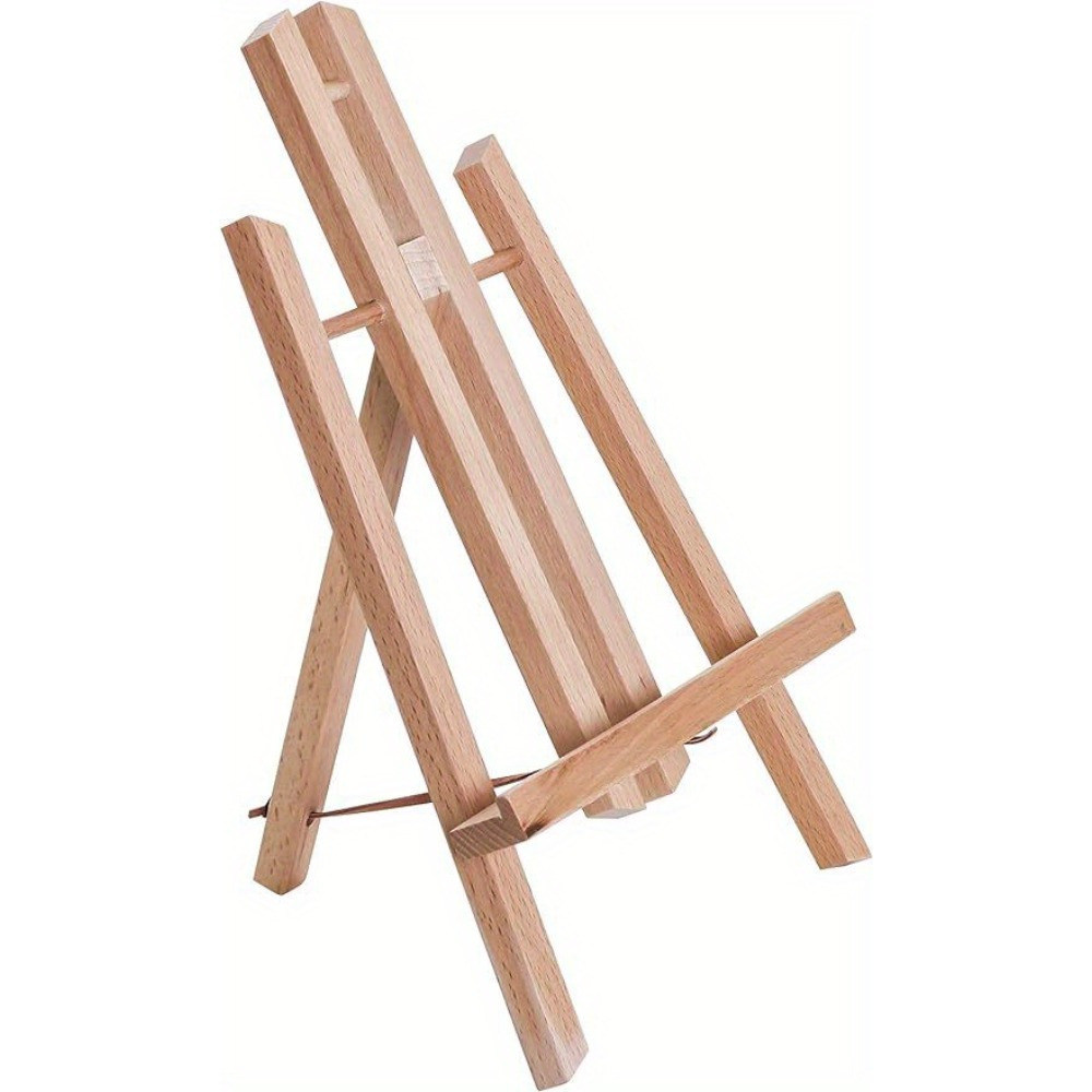 2pcs Wooden Adjustable Painting Drawing Stand Easel Frame Artist Tripod  Display Shelf Portable Sketching Rack Painting Tool Organizer