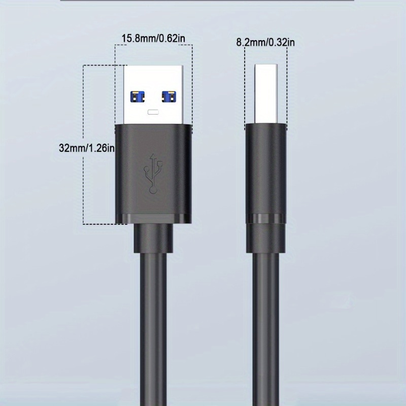 Double sided sale male usb cord