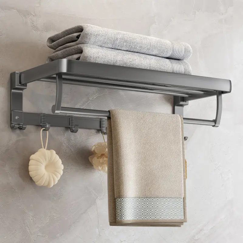 Wall Mount Bathroom Towel Rack Towel Bar Bath Robe Towel Holder